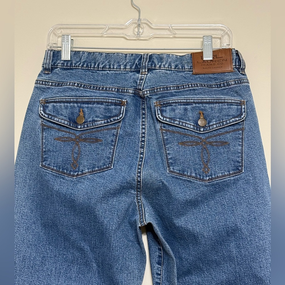 Lauren Ralph Lauren Jean Denim Classic BootCutbVintage High Rise Y2K Blue Size 8 - Picture 7 of 14